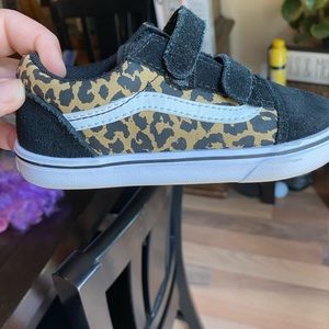 Toddler girls Comfy Cush leopard print Vans